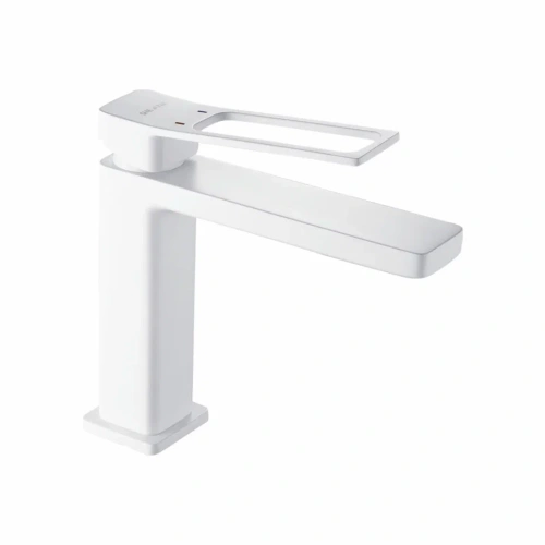 Смеситель Shevanik S6901C на раковину белый