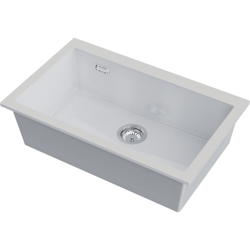 Кухонная мойка Omoikiri Omishima 76-U 4997516 75х20 цвет белый поверхность глянцевая