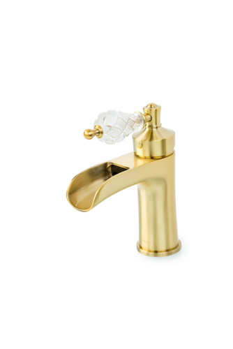 Смеситель Boheme Vogue Crystal 201-CRST на раковину бронза