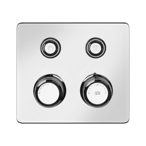Смеситель для душа Gessi Hi-Fi Eclectic 65232#031 встраиваемый в стену хром с термостатом