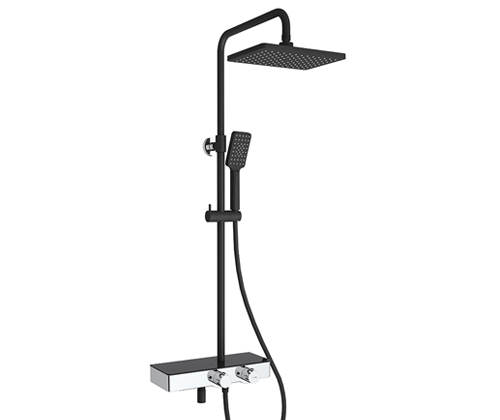 Душевая стойка WasserKRAFT  BK11401CB настенная цвет черный