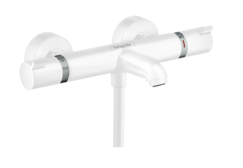 Смеситель Hansgrohe Ecostat Comfort 13114700 настенный белый матовый с термостатом