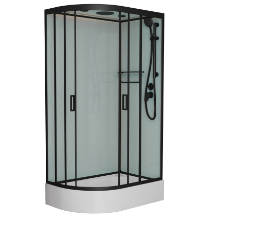 Душевая кабина Frank 145009 120х80 с крышей ориентация правая Душевая кабина Frank 145009 120х80 с крышей ориентация правая