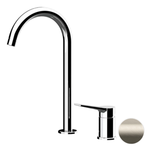 Смеситель Remer Slash & Dot SL57LXV на раковину нержавеющая сталь