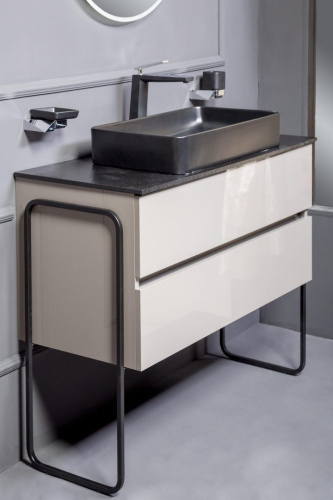 Тумба под раковину Armadi Art Vallessi 837-080-A glossy 80х46х53 подвесная цвет антрацит