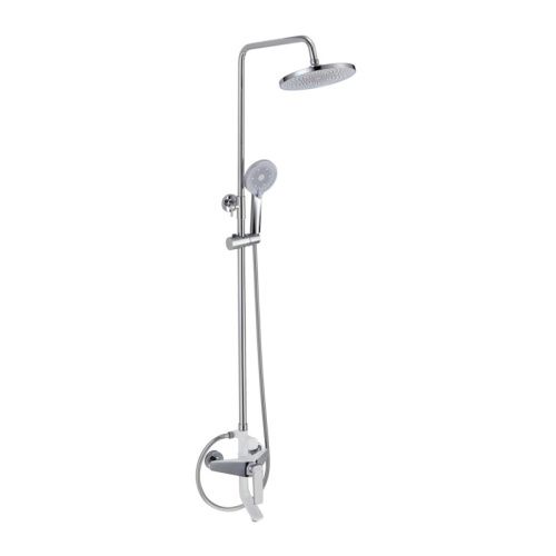 Душевая стойка Savol S-JD9145AW настенная цвет хром/белый