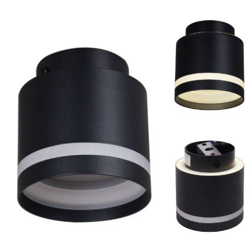 Светильник накладной Reluce 53001-9.5-001IL GX53+LED3W BK