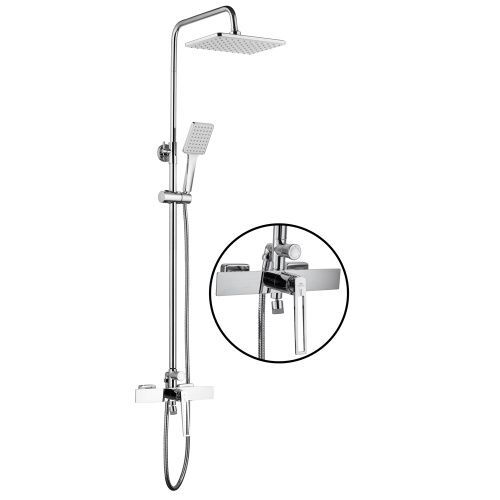 Душевая стойка Fashun A2457 настенная цвет хром