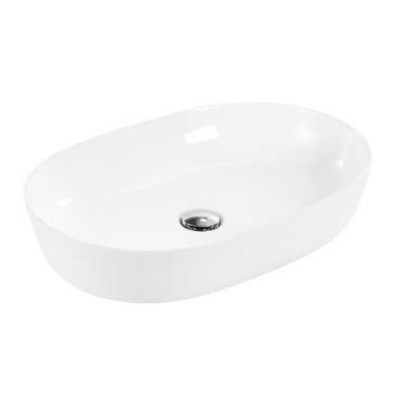 Раковина BelBagno 41 см BB1348 накладная цвет белый глянцевый
