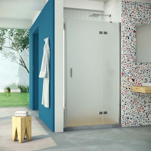 Душевая дверь Vegas-Glass AFP Retta AFP Retta 100 08 10 R 100х200 стекло матовое профиль хром глянцевый