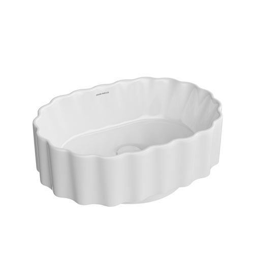 Раковина керамическая Kerama Marazzi CONCHIGLIA CC.wb.50\WHT 50х37 накладная цвет белый