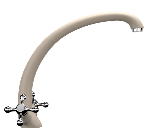 Смеситель для кухни Ulgran Classic U-013-302 на раковину песочный без термостата