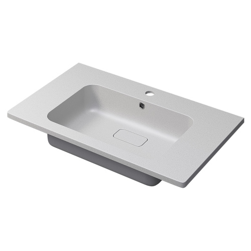 Раковина Uperwood Lagoon Quartz 80 см 297000017 полувстраиваемая цвет белый