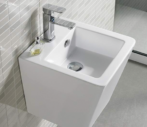 Раковина CeramaLux 37 см 500V подвесная цвет белый