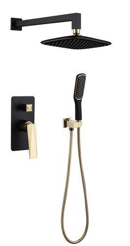 Душевая система Boheme Venturo 384-B встраиваемая цвет черный