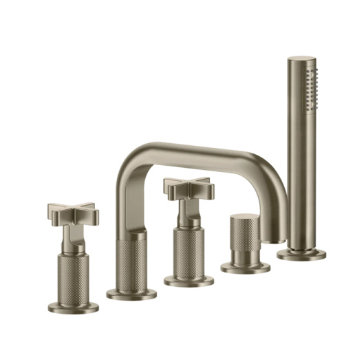 Смеситель Gessi Inciso 58140#149 на борт ванны никель