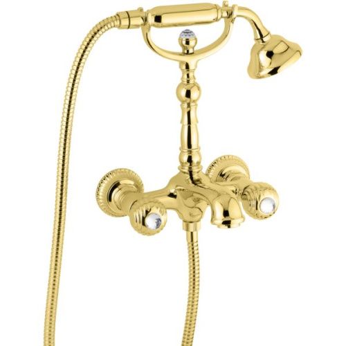 Смеситель Emmevi The One 98011SW/OR настенный золото