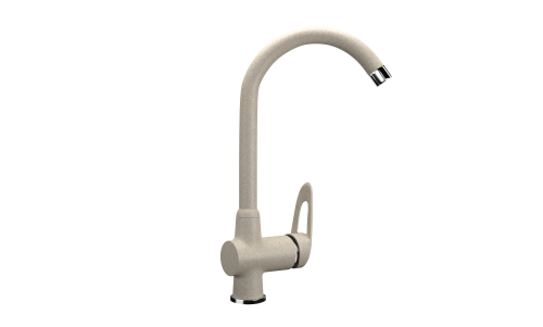 Смеситель для кухни Ulgran Classic U-006-328 на раковину бежевый без термостата
