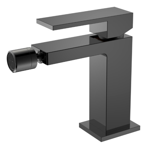 Смеситель Boheme Qubic 476-SGM на биде графит глянцевый Смеситель Boheme Qubic 476-SGM на биде графит глянцевый