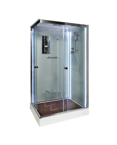 Душевая кабина Deto K402SLED 120х90 прямоугольная с крышей
