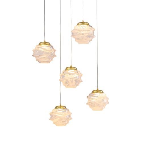 Светильник подвесной Delight Collection MD25030003-5A gold/clear