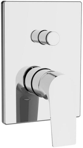 Смеситель для ванны с душем Aquanet Static AF330-51C встраиваемый в стену хром без термостата