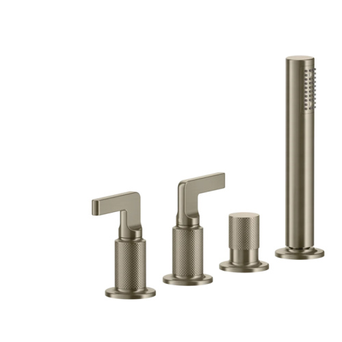 Смеситель Gessi Inciso 58043#149 на борт ванны никель