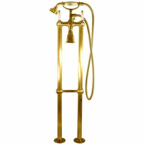 Смеситель RavSlezak MORAVA RETRO MK550.5/2Z напольный золото