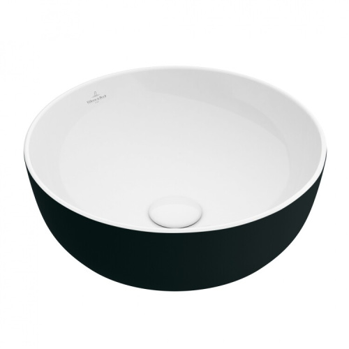 Раковина из сантехнического фарфора Villeroy Boch Artis 417943BCT8 43х43 накладная цвет черный