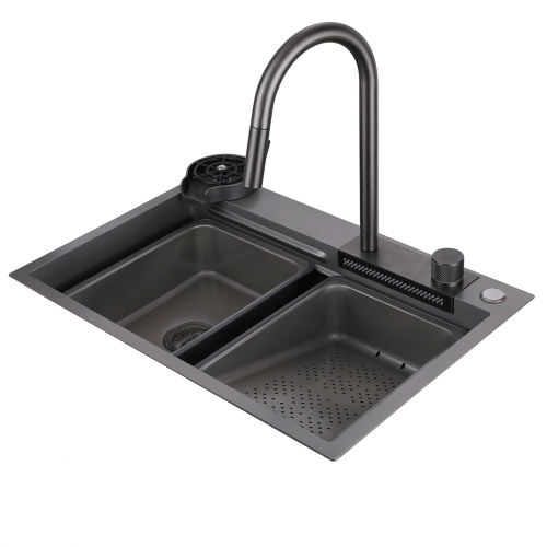 Мойка кухонная ABBER Wasser Kreis AF2194NGAF2194NG 68x46 цвет никель