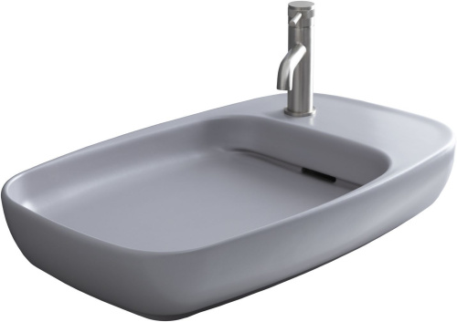 Раковина керамическая Allen Brau Liberty 4.32012.AN 70х43 накладная цвет серый