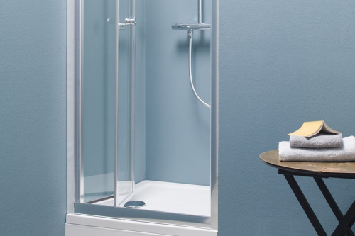 Душевая дверь Kolpa-San LUNA 534120 90х185 стекло прозрачное профиль серебро