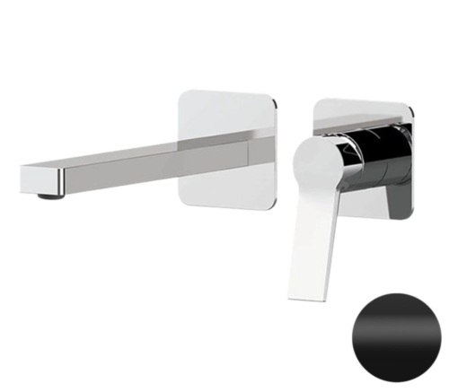 Смеситель для раковины Remer Slash & Dot SL15PLNO встраиваемый в стену черный