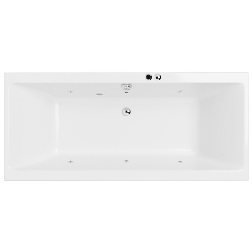 Ванна акриловая гидромассажная Excellent PRYZMAT WAEX.PRY18.SOFT.CR 180х80 пристенная прямоугольная с каркасом Ванна акриловая гидромассажная Excellent PRYZMAT WAEX.PRY18.SOFT.CR 180х80 пристенная прямоугольная с каркасом