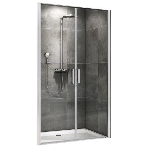 Душевая дверь Abber Sonnenstrand AG04100C 100х195 стекло прозрачное профиль хром глянцевый