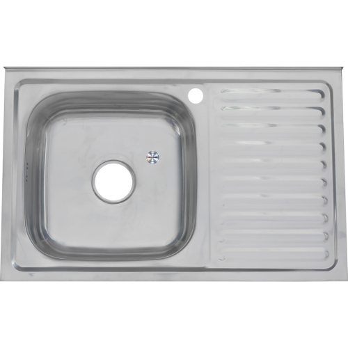 Кухонная мойка Melana 005 t L (*10) 80x50 цвет хром