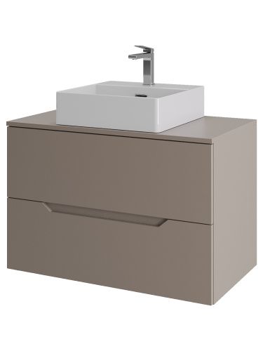 Тумба с раковиной Orange Line Li-80TuLMDF+B04-405W 81х46х67 цвет бежевый