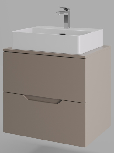 Тумба с раковиной Orange Line Li-60TuLMDF+B04-500W 60,5х46х68