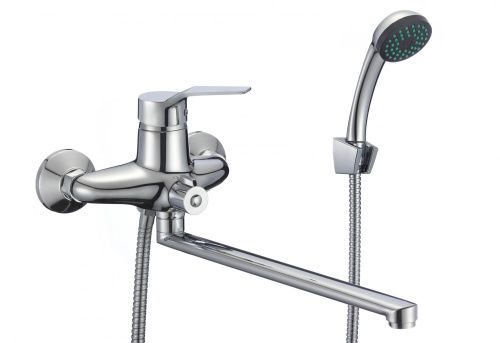 Смеситель для ванны и душа Fmark FM2263 настенный хром