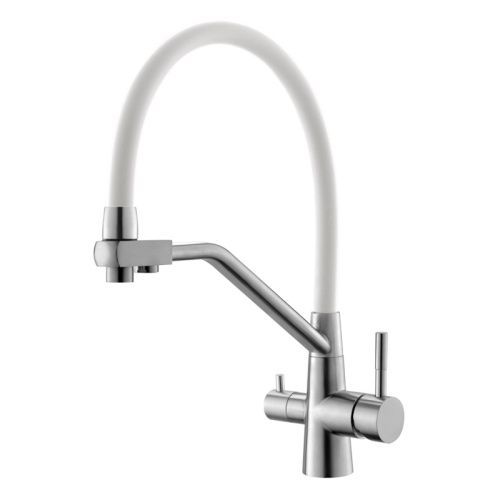 Смеситель для кухни Esko Kitchen K25 W на мойку нержавеющая сталь