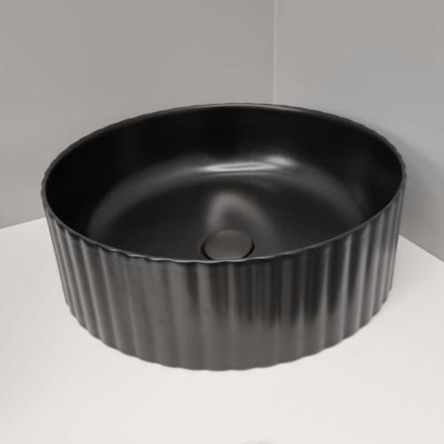 Раковина Artceram MILLERIGHE 44,5 см OSL010 17 00 nero matt *0 САЛОН накладная цвет черный матовый