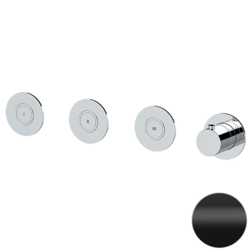 Смеситель для душа Remer X Style X99D3PKBNO встраиваемый в стену черный с термостатом