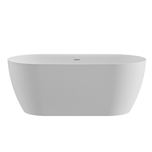 Ванна из искусственного камня Solid Surface Cezares RELAX CZR-RELAX-150-75-57-SSB 150х75 отдельностоящая овальная с ножками