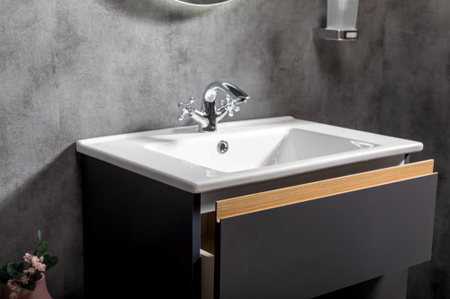 Тумба под раковину Armadi Art Capolda 849-065-A 62х45х48 подвесная цвет графит