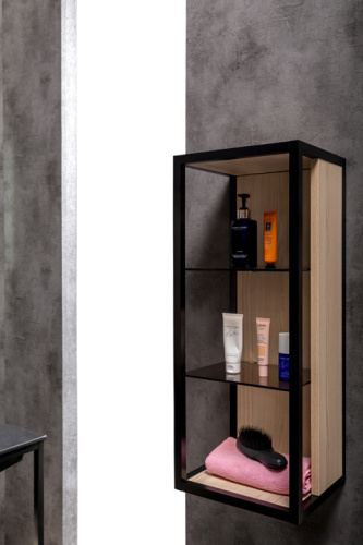 Шкаф-пенал Armadi Art Loft 895-L 30х26х75 подвесной цвет светло-коричневый