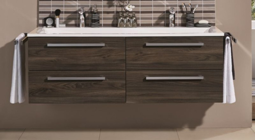 Тумба под раковину Puris Star Line WUA33167(722/161) 160х47х48 подвесная цвет белый