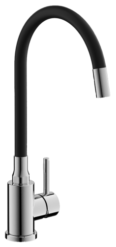 Смеситель для кухни Belz B73809-7 на мойку черный/хром