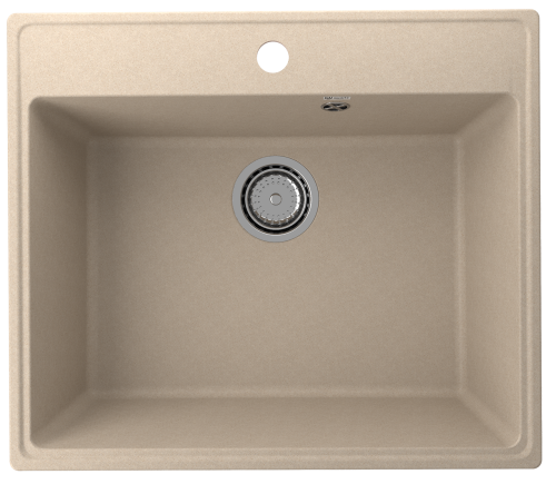 Кухонная мойка Ulgran Quartz Forte 580-03 58х50 цвет десерт