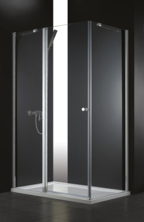 Душевой уголок Cezares ELENA ELENA-W-AH-1-90/80-C-Cr 90х80 стекло прозрачное профиль хром глянцевый без поддона