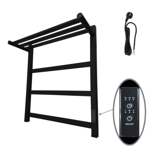 Полотенцесушитель Маргроид Вид 81-10 профильный 8110p-6050-1083-9005R 56х60 электрический черный матовый